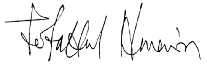 Signature of Sir